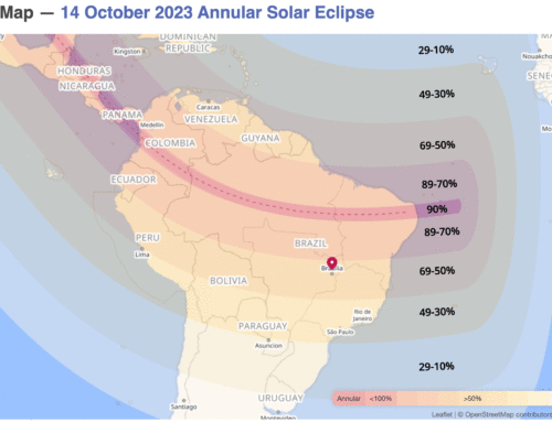 O eclipse solar de 2023 no Brasil
